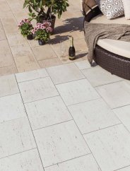 TRAVERTINO 40x40  béžová svetlá s fázou
