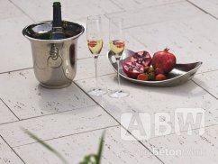 TRAVERTINO 40x40  béžová svetlá s fázou
