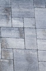 Plaza Multiformát zámková dlažba, striebornoantracitová