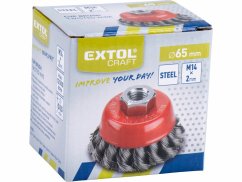 Kartáč hrnčekový M14 vrkočový,oceľ drôt 0,5mm,65mm