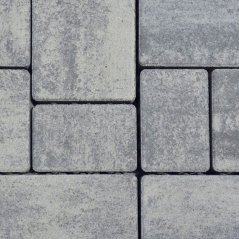 Toscana, sivo-čierna melírovaná