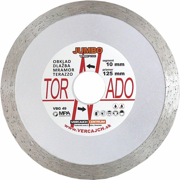 Diamantový rezný kotúč JUMBO 125x22/10mm