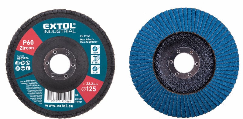 Kotuc lamel sikmy zirkon-korund 125mm P60
