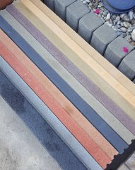 Obrubník JUBILEUM 100 x 5 x 20 cm, červená