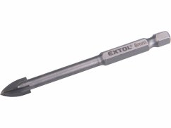 Vrták do skla a keramiky 8x80mm, šesťhranná 1/4" stopka