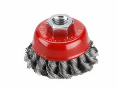 Kartáč hrnčekový M14 vrkočový,oceľ drôt 0,5mm,65mm
