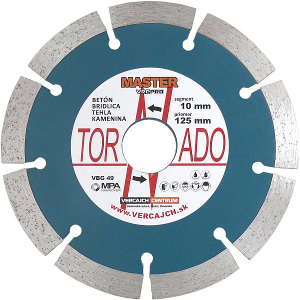 Diamantový rezný kotúč MASTER 125x22/10mm