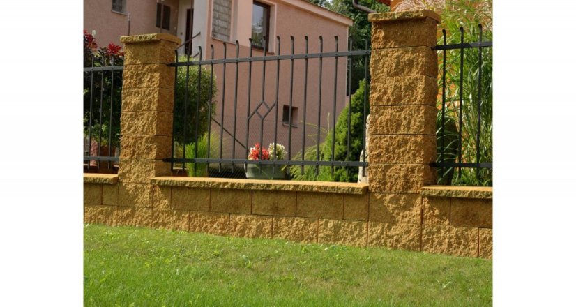 Stříška průběžná, štípaná 30 okrová