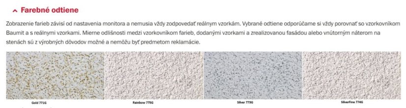 Baumit Glitter náter s trblietajúcim efektom