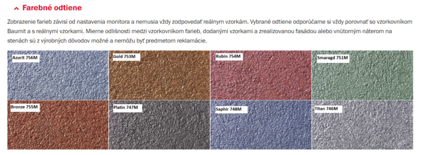 Baumit Metallic - Hmotnosť: 14l