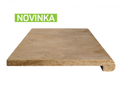 Travertín COFFEE ATR55 bazénový lem s nosom