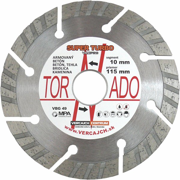 Diamantový rezný kotúč Super Turbo 115x22/10mm