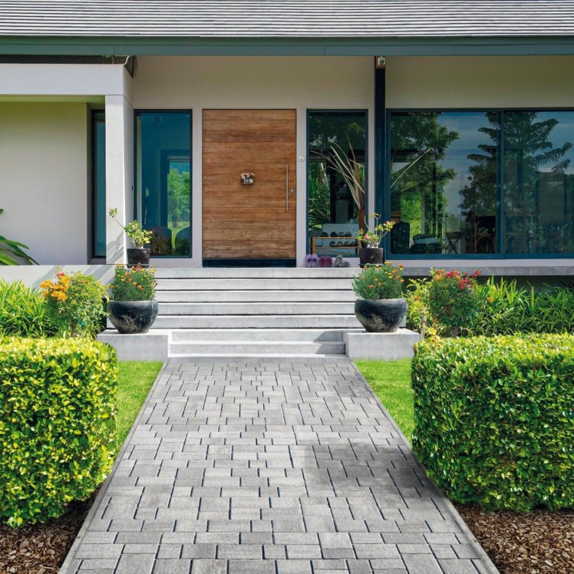 Toscana, sivo-čierna melírovaná