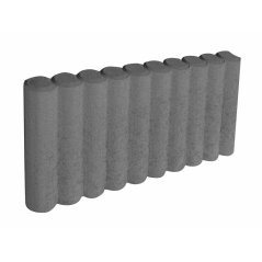 Obrubník palisádový prírodný