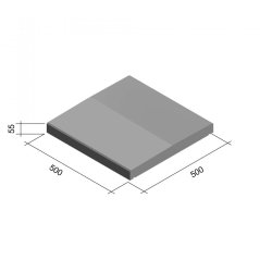 Strieška universal 50 sivá